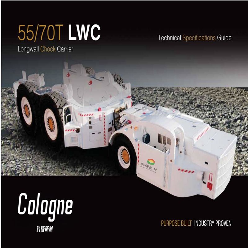 55/70T LWC Longwall Chock Carrier 10 км/ч 20 км/ч Для подземных работ в угольных шахтах