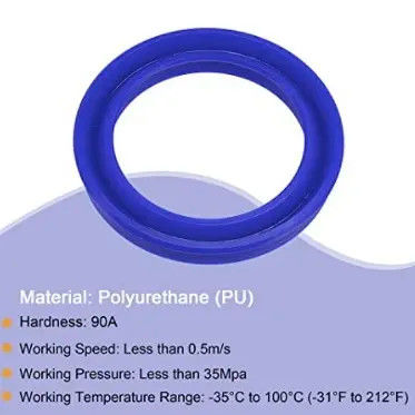 KELONG Полиуретанные гидравлические уплотнители для стержней UHS/UN ID6-200mm U Type Seal Пистоновые уплотнители